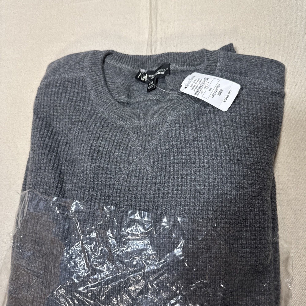 Nieman Marcus 100% Cashmere Sweater MENS XXL Old Money NWT